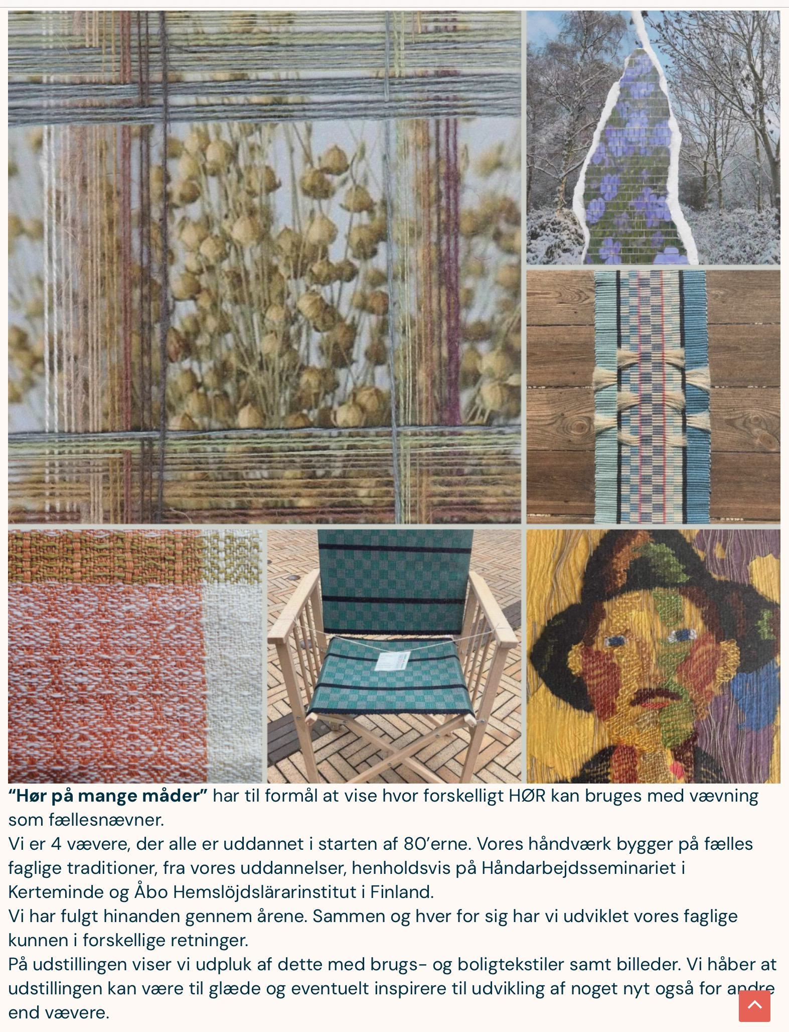                     Udstilling fra den 26.8. til den 28.9.2025 på Hørvævsmuseet i Krengerup Fyn