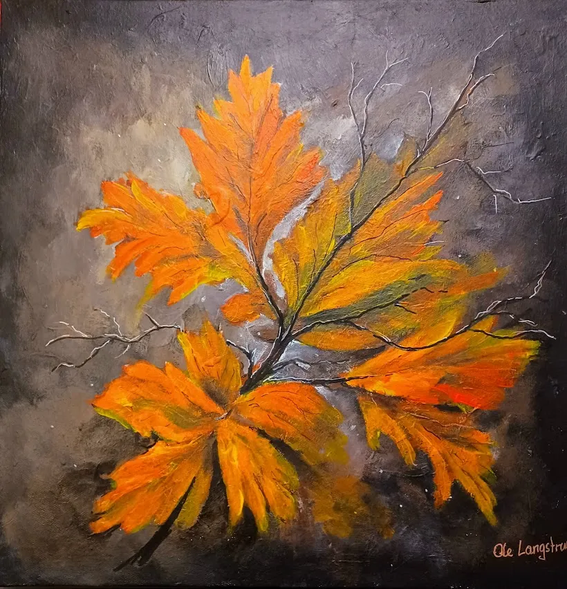 Efterårsblad 2  Pris 1600 kr.            Efterårsblad 1 og 2 samlet pris 2900 kr.