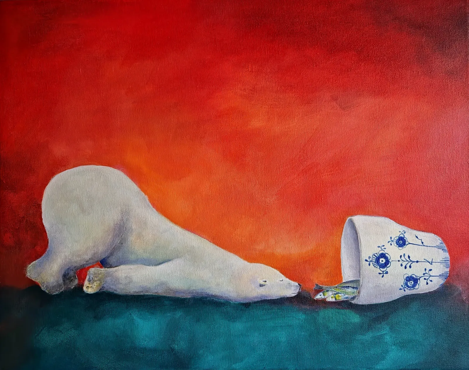 Lazy Sunday - Acrylic on canvas (41x50cm)
